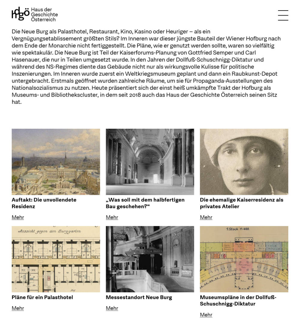 Screenshot Webausstellung